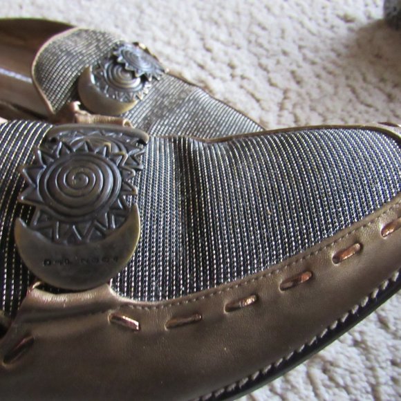 Vintage Donald J Pliner Fancy Slip On Shoes 9.5 Made in Spain - Picture 2 of 7